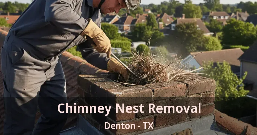 Chimney Nest Removal Denton - TX