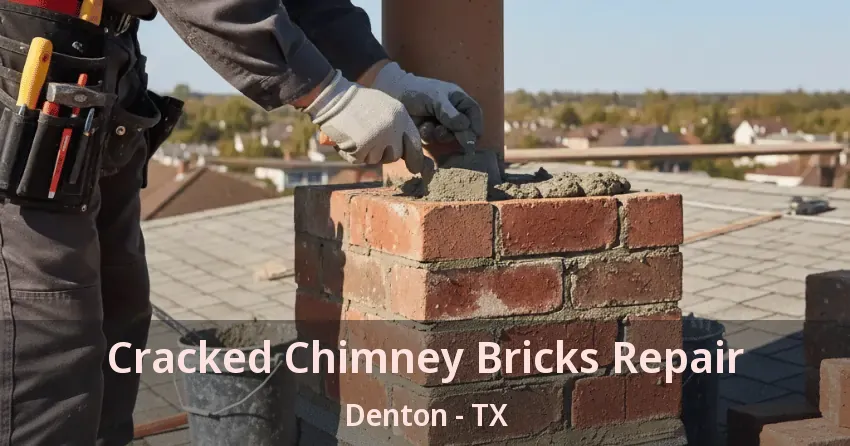 Cracked Chimney Bricks Repair Denton - TX