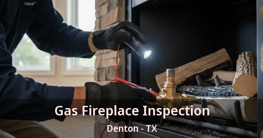Gas Fireplace Inspection Denton - TX