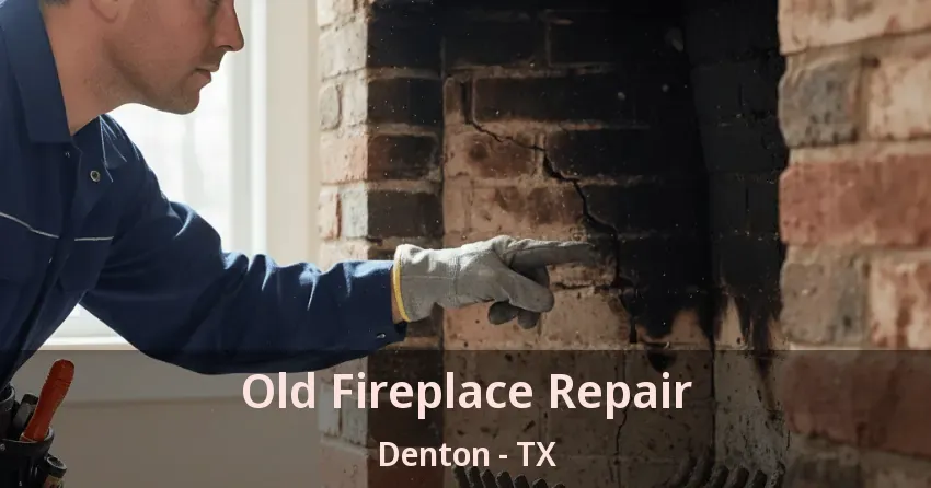 Old Fireplace Repair Denton - TX